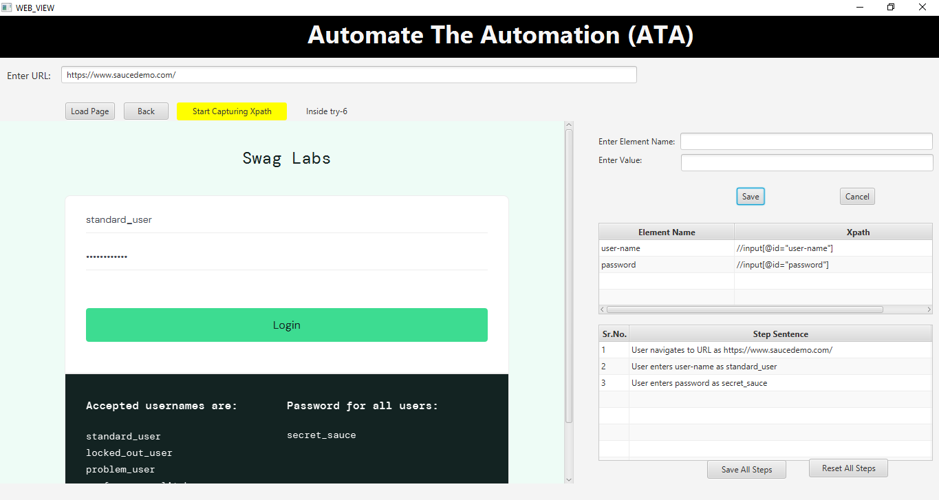 Automated XPath Capturing